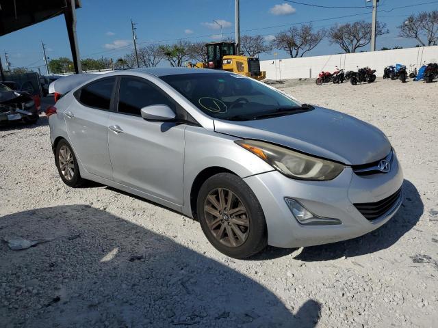 KMHDH4AE8EU134326 - 2014 HYUNDAI ELANTRA SE SILVER photo 4