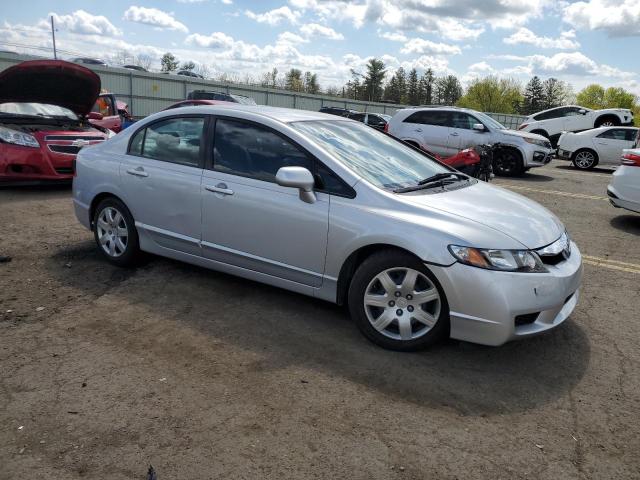 2HGFA1F51AH332155 - 2010 HONDA CIVIC LX SILVER photo 4