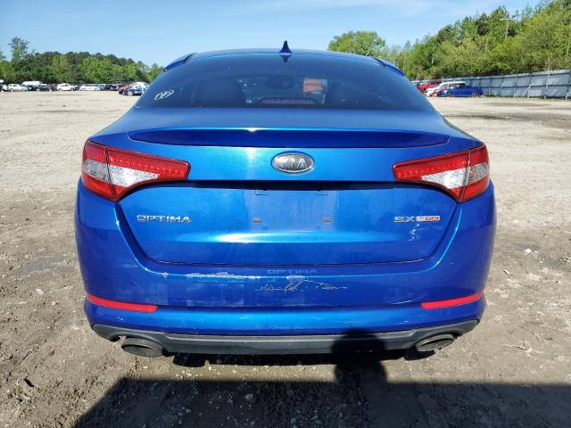 KNAGR4A66B5112495 - 2011 KIA OPTIMA SX BLUE photo 6