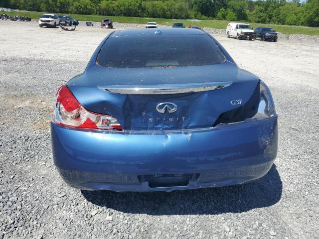 JNKCV64E98M128876 - 2008 INFINITI G37 BASE BLUE photo 6