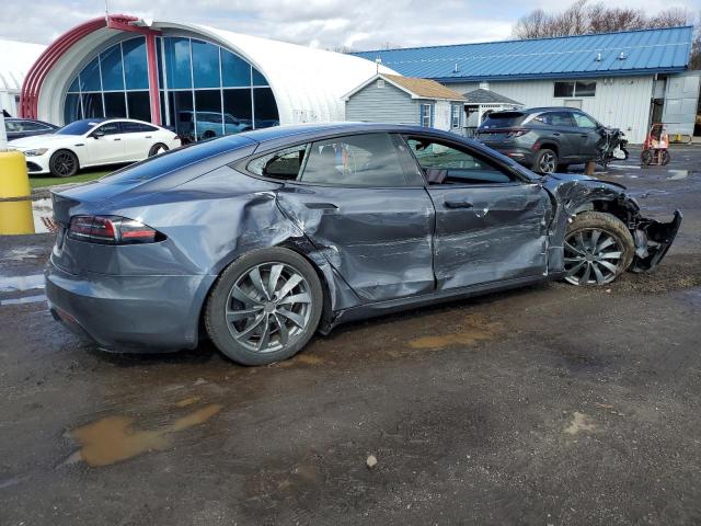 5YJSA1E52NF493608 - 2022 TESLA MODEL S 蓝色 照片 3