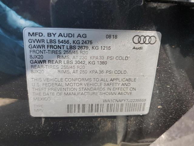 WA1CNAFY7J2235559 - 2018 AUDI Q5 PRESTIGE 石墨色 照片 13