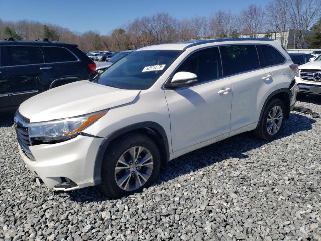 5TDJKRFH2FS203543 - 2015 TOYOTA HIGHLANDER XLE 白色 照片 1