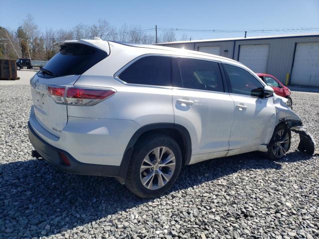 5TDJKRFH2FS203543 - 2015 TOYOTA HIGHLANDER XLE 白色 照片 3