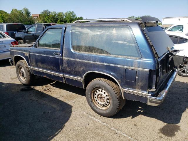 1GNCT18Z3K0153267 - 1989 CHEVROLET BLAZER S10 BLUE photo 2