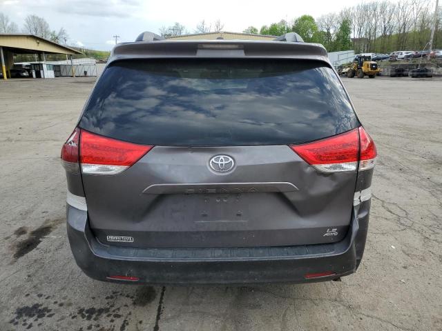 5TDJK3DCXDS056941 - 2013 TOYOTA SIENNA LE GRAY photo 6