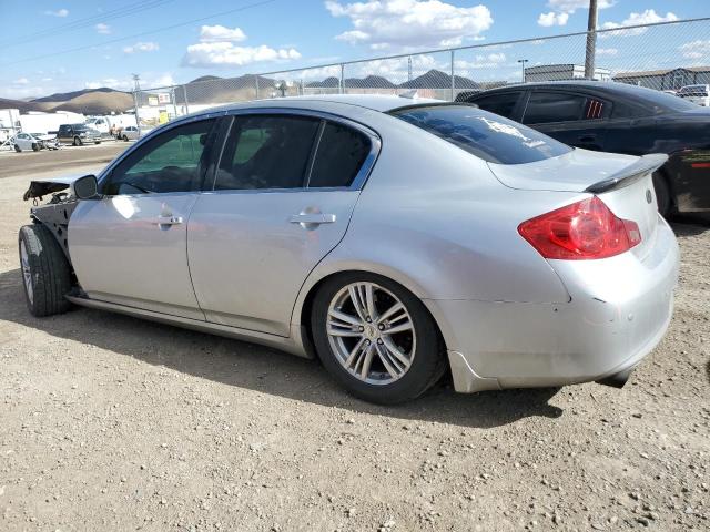 JN1CV6AP1DM714380 - 2013 INFINITI G37 BASE SILVER photo 2