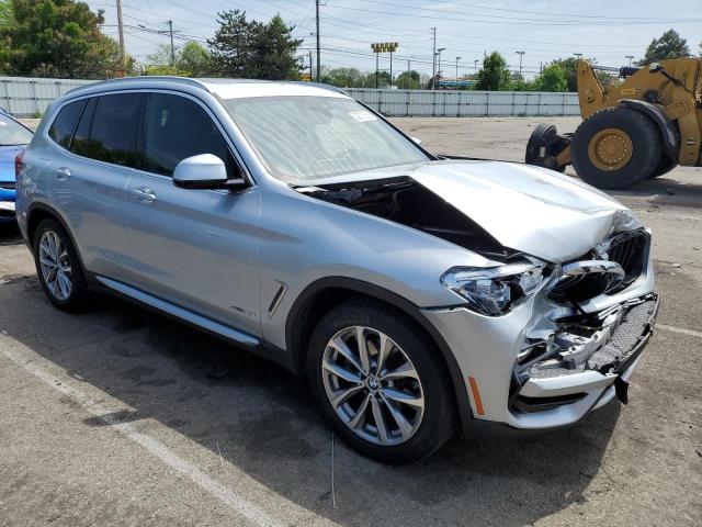 5UXTR9C59JLD65406 - 2018 BMW X3 XDRIVE30I SILVER photo 4