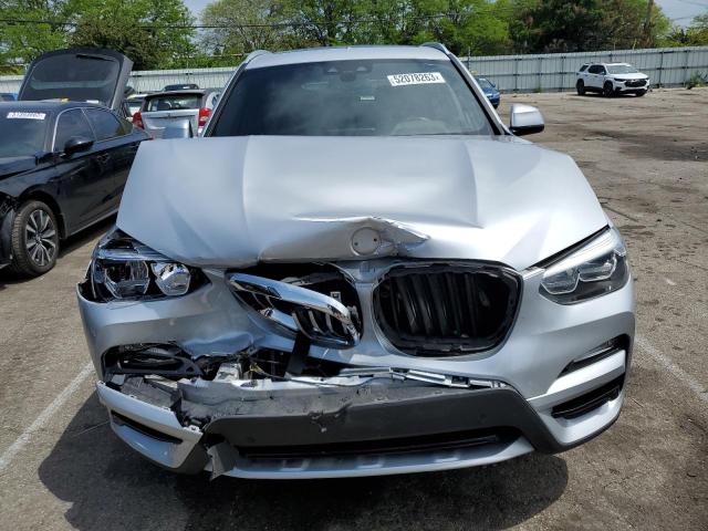 5UXTR9C59JLD65406 - 2018 BMW X3 XDRIVE30I SILVER photo 5