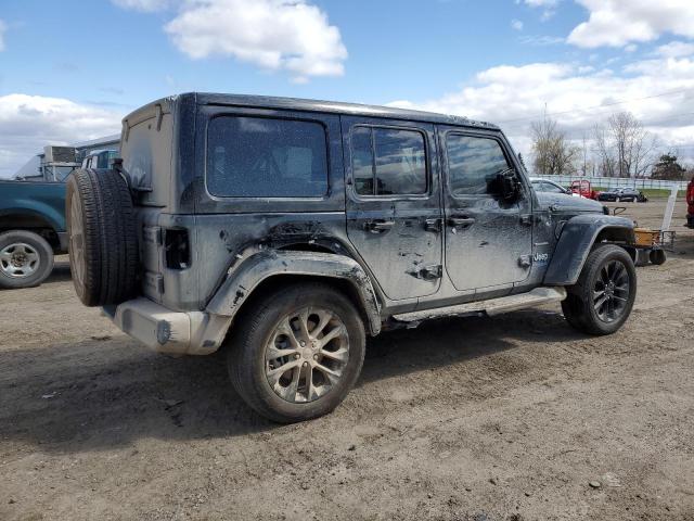 1C4JJXP66NW160800 - 2022 JEEP WRANGLER U SAHARA 4XE BLACK photo 3