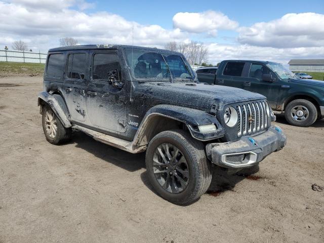 1C4JJXP66NW160800 - 2022 JEEP WRANGLER U SAHARA 4XE BLACK photo 4