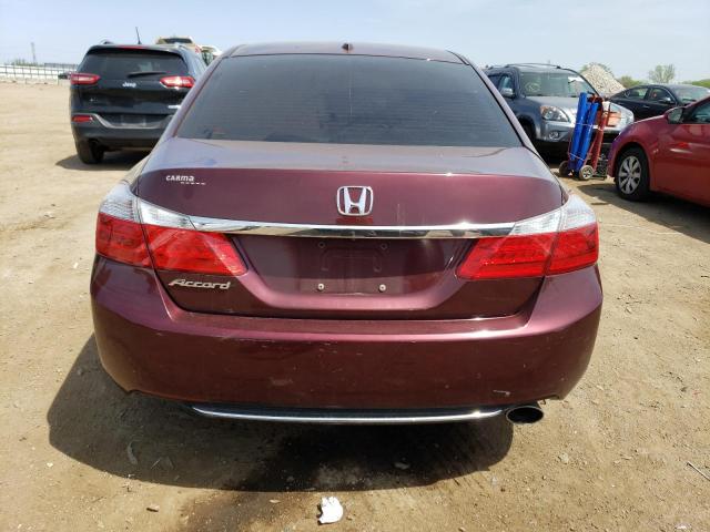 1HGCR2F87EA239236 - 2014 HONDA ACCORD EXL BURGUNDY photo 6