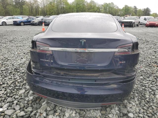 5YJSA1H19EFP31740 - 2014 TESLA MODEL S BLUE photo 6