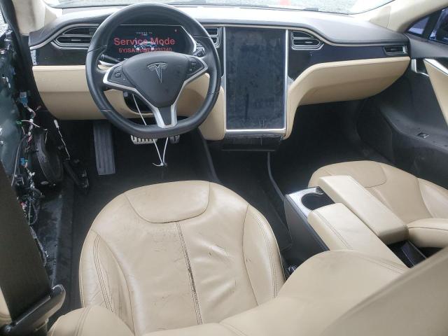 5YJSA1H19EFP31740 - 2014 TESLA MODEL S BLUE photo 8