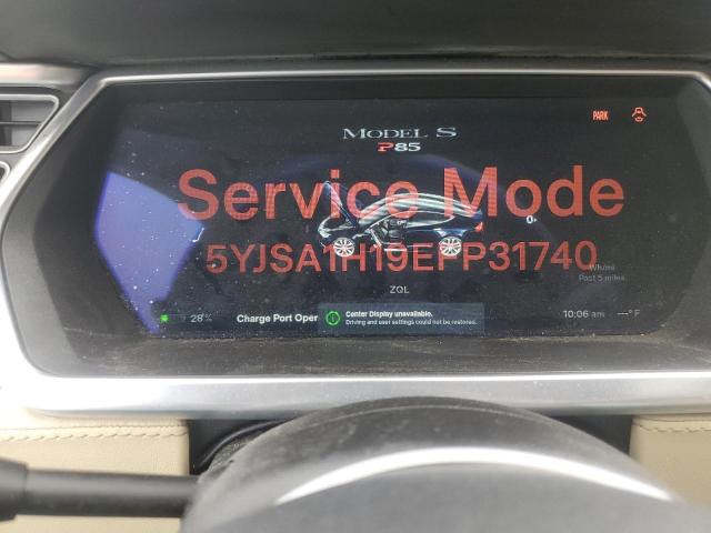 5YJSA1H19EFP31740 - 2014 TESLA MODEL S BLUE photo 9