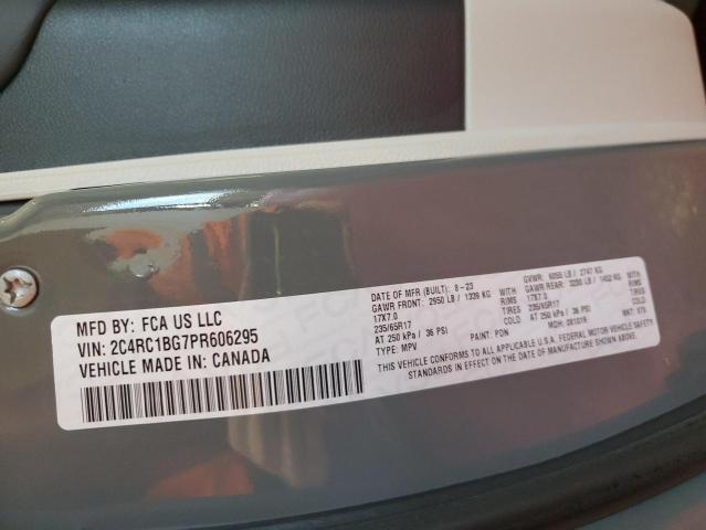 2C4RC1BG7PR606295 - 2023 CHRYSLER PACIFICA TOURING L 灰色 照片 14