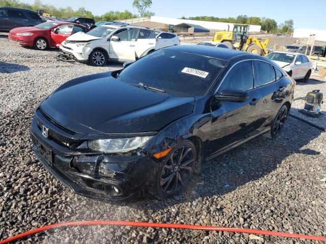 19XFC2F88KE015317 - 2019 HONDA CIVIC SPORT BLACK photo 1