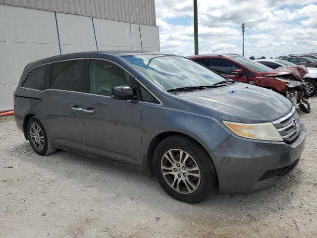 5FNRL5H43DB033441 - 2013 HONDA ODYSSEY EX GRAY photo 4