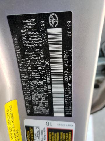 4T1BK1EBXDU073308 - 2013 TOYOTA AVALON BASE 银色 照片 13