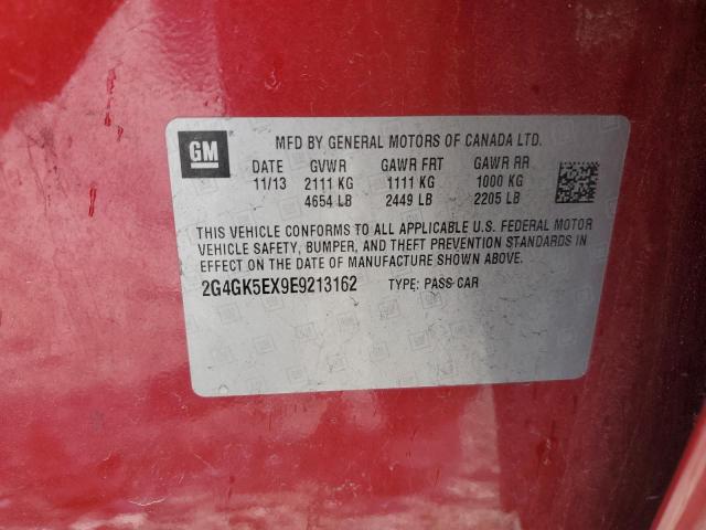 2G4GK5EX9E9213162 - 2014 BUICK REGAL 红色 照片 13