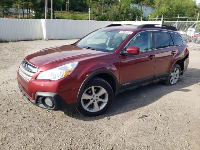 4S4BRBDC3E3202475 - 2014 SUBARU OUTBACK 2.5I PREMIUM BURGUNDY photo 1