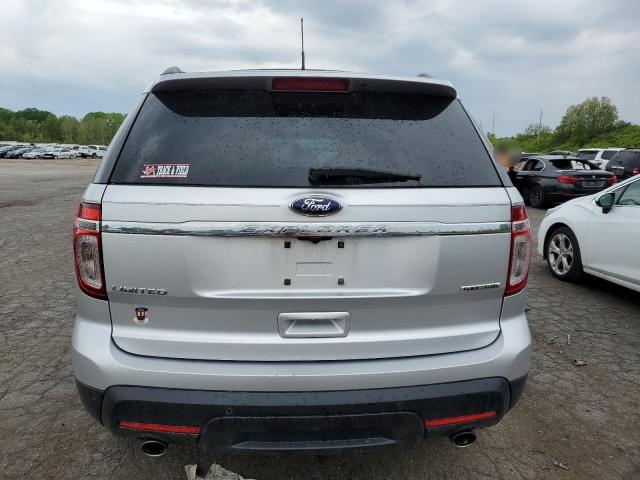 1FM5K7F85DGA78272 - 2013 FORD EXPLORER LIMITED SILVER photo 6