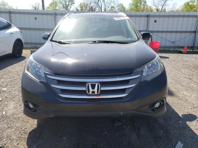 2HKRM4H78EH635160 - 2014 HONDA CR-V EXL BLACK photo 5