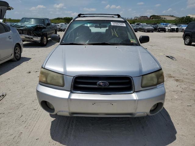 JF1SG656X3H732765 - 2003 SUBARU FORESTER 2.5XS SILVER photo 5