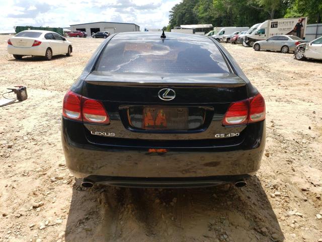 JTHBN96S665001543 - 2006 LEXUS GS 430 BLACK photo 6