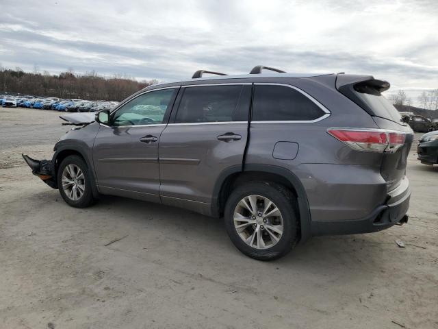 5TDJKRFH7ES062063 - 2014 TOYOTA HIGHLANDER XLE Boz foto 2