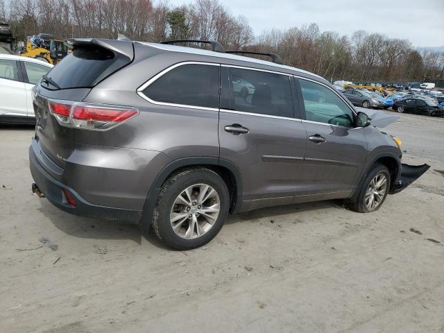 5TDJKRFH7ES062063 - 2014 TOYOTA HIGHLANDER XLE Boz foto 3