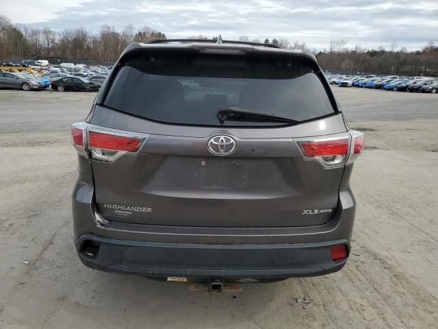 5TDJKRFH7ES062063 - 2014 TOYOTA HIGHLANDER XLE Boz foto 6