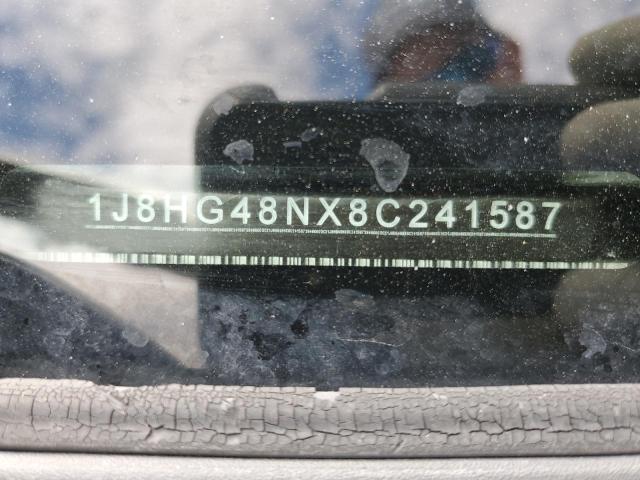 1J8HG48NX8C241587 - 2008 JEEP COMMANDER SPORT თეთრი ფოტო 12