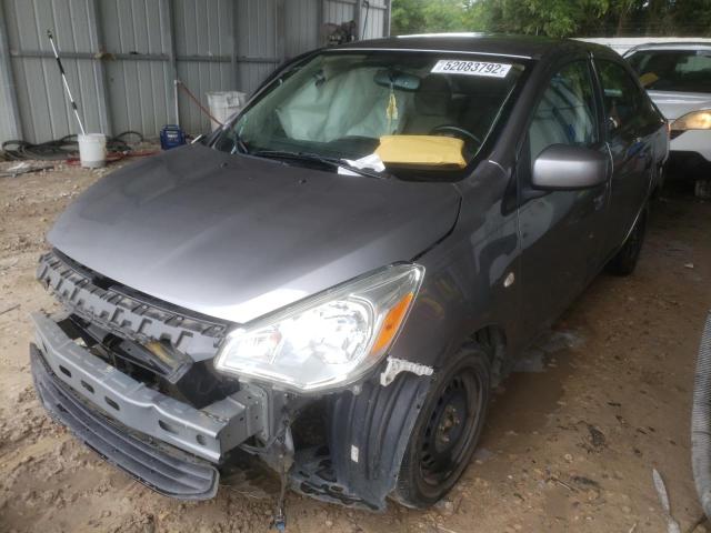 ML32F3FJ7HHF13709 - 2017 MITSUBISHI MIRAGE G4 ES ნაცრისფერი ფოტო 2