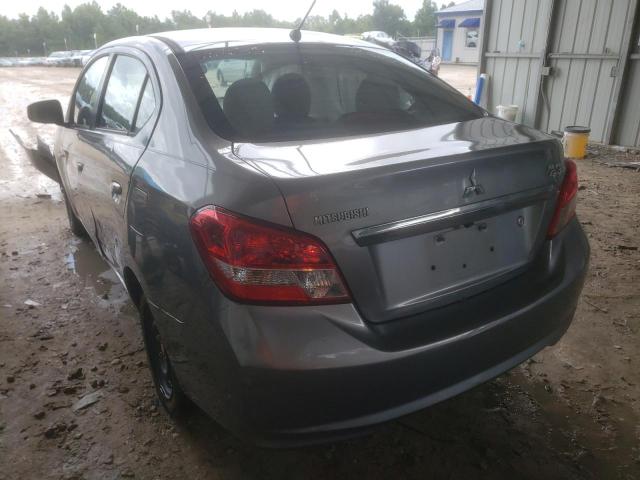 ML32F3FJ7HHF13709 - 2017 MITSUBISHI MIRAGE G4 ES ნაცრისფერი ფოტო 3