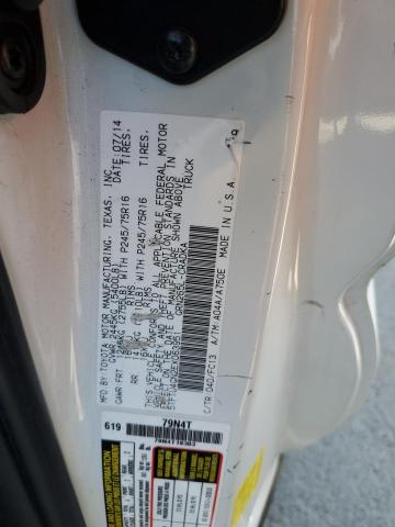 5TFTU4GN2EX063951 - 2014 TOYOTA TACOMA PRERUNNER ACCESS CAB WHITE photo 12