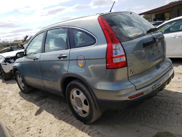 5J6RE4H32AL095668 - 2010 HONDA CR-V LX TEAL photo 2