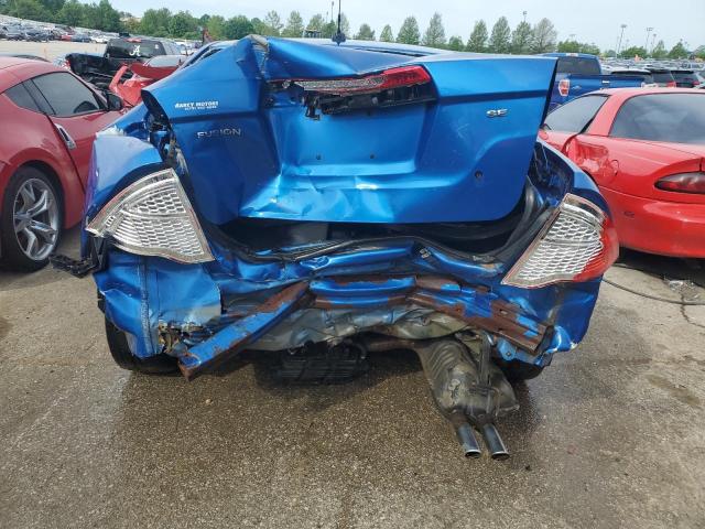 3FAHP0HA6BR221073 - 2011 FORD FUSION SE BLUE photo 6