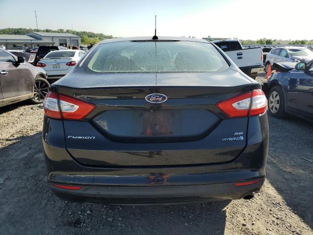 3FA6P0LU3FR307021 - 2015 FORD FUSION SE HYBRID BLACK photo 6