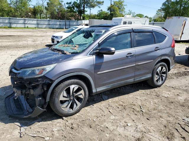 5J6RM3H97GL000080 - 2016 HONDA CR-V TOURING GRAY photo 1