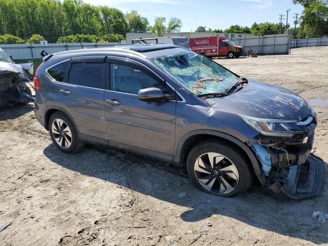 5J6RM3H97GL000080 - 2016 HONDA CR-V TOURING GRAY photo 4