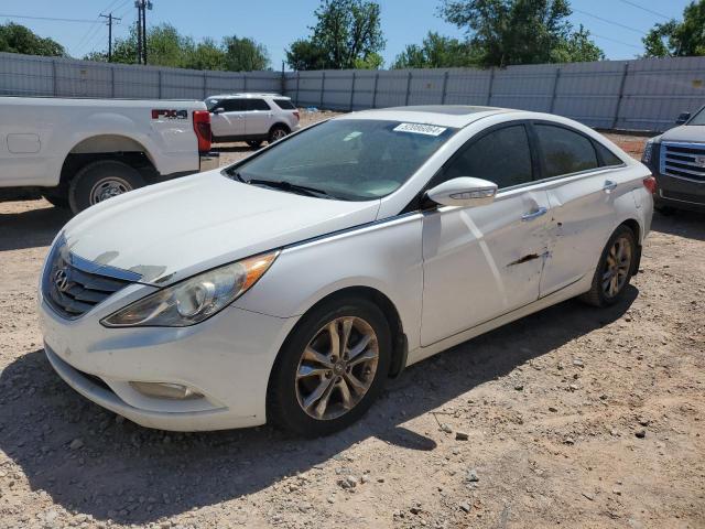 5NPEC4AC8DH610279 - 2013 HYUNDAI SONATA SE WHITE photo 1