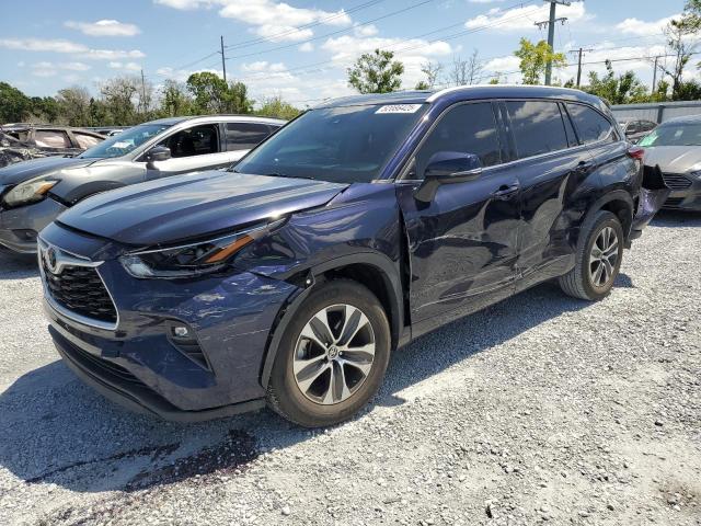 5TDGZRAH4NS102001 - 2022 TOYOTA HIGHLANDER XLE 蓝色 照片 1