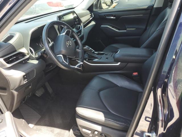 5TDGZRAH4NS102001 - 2022 TOYOTA HIGHLANDER XLE 蓝色 照片 7
