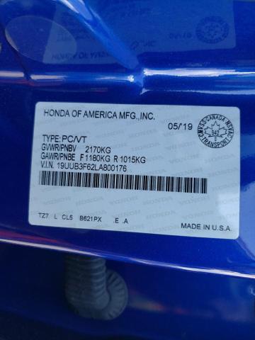 19UUB3F62LA800176 - 2020 ACURA TLX TECHNOLOGY ლურჯი ფოტო 12