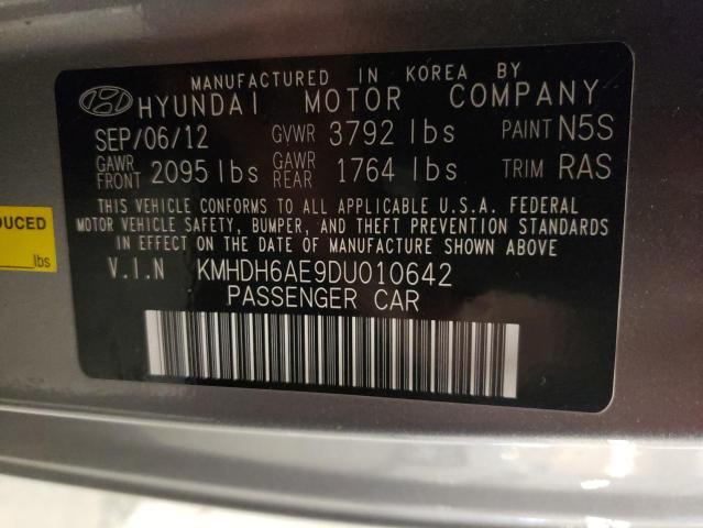 KMHDH6AE9DU010642 - 2013 HYUNDAI ELANTRA CO GS SILVER photo 12