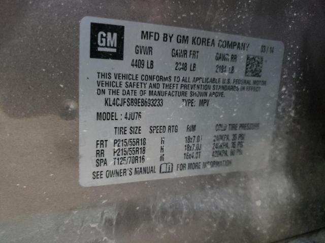 KL4CJFSB9EB693233 - 2014 BUICK ENCORE CONVENIENCE Qəhvəyi foto 13