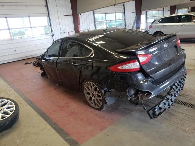 3FA6P0D97DR316599 - 2013 FORD FUSION TITANIUM BLACK photo 2