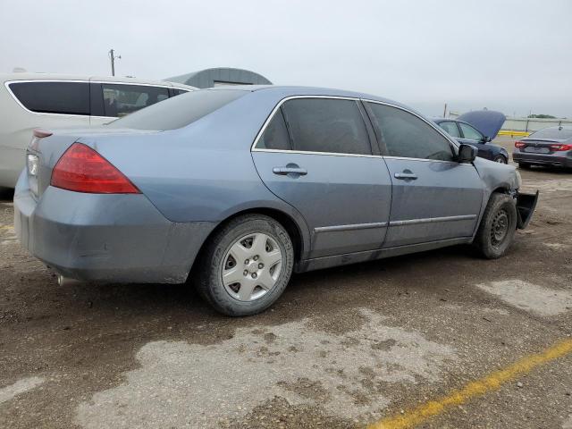 1HGCM56497A185552 - 2007 HONDA ACCORD LX BLUE photo 3