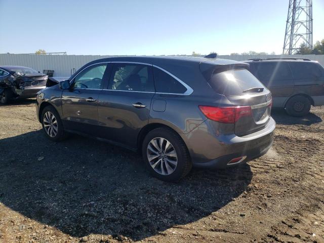 5FRYD4H4XEB003064 - 2014 ACURA MDX TECHNOLOGY GRAY photo 2